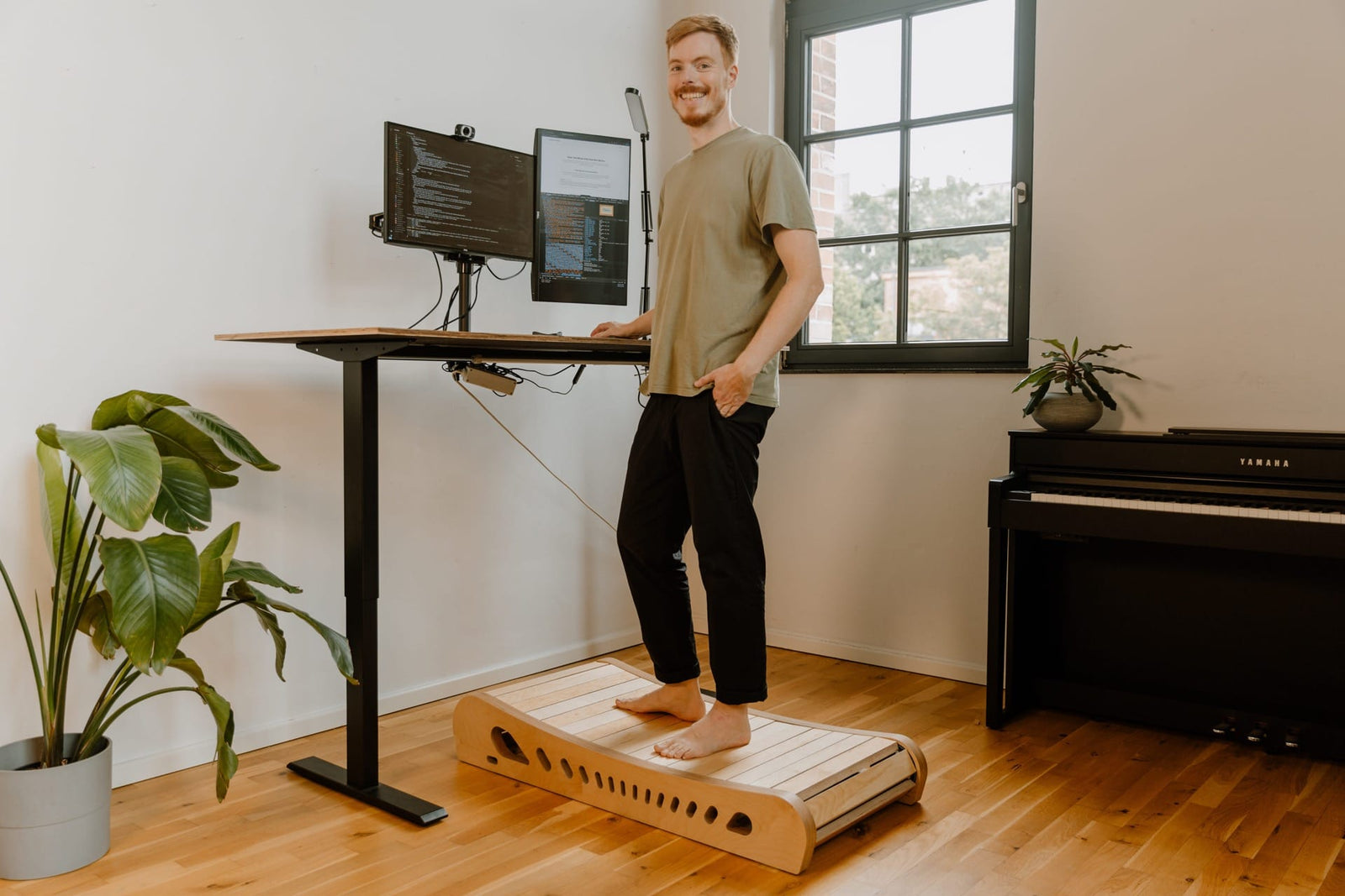 The Office Walker in wood and steel